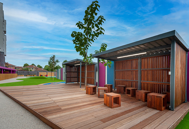 School playground shelter