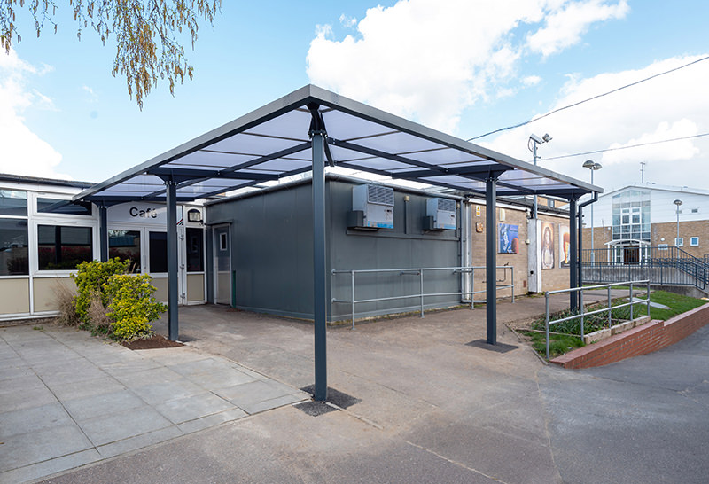 Queuing Canopies for Schools