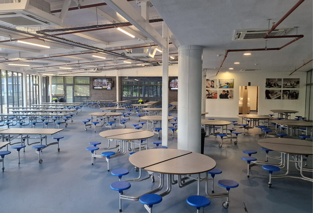 School Dining hall providing increased capacity, better student dining experiences and improved behaviour